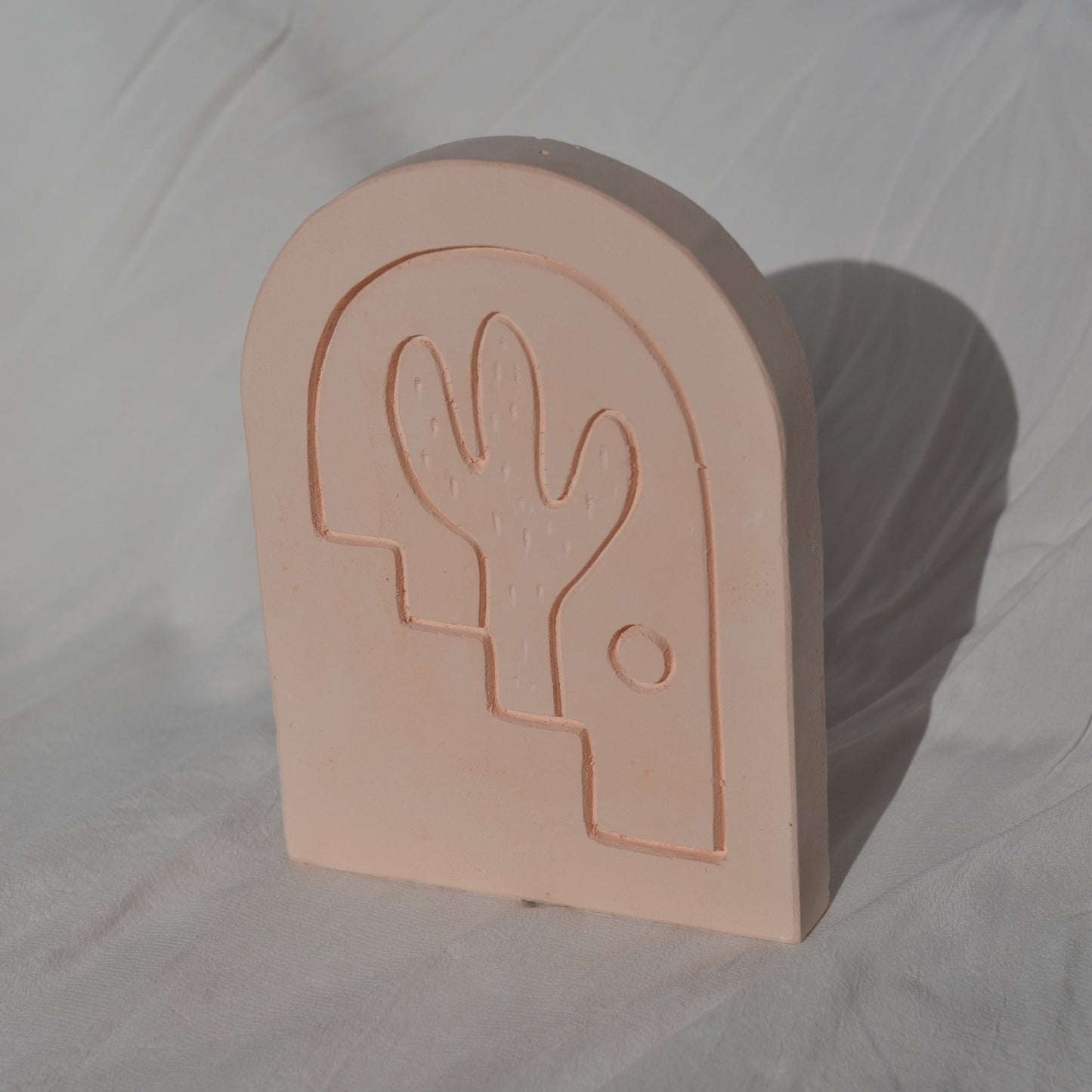 Peach Cacti Plaque M